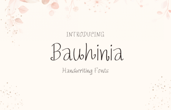 Bauhinia: A Sweet and Friendly Handwritten Font
