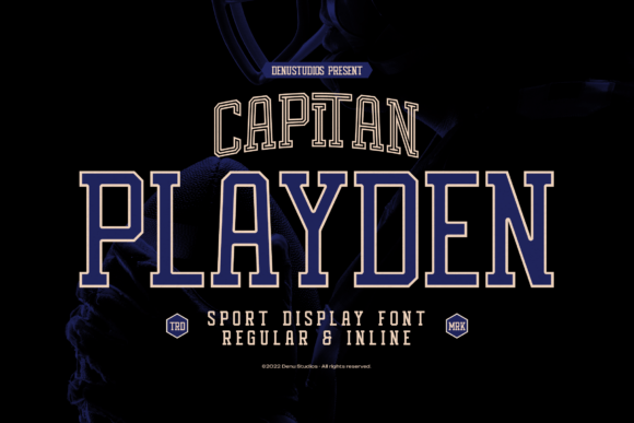 Capitan Playden: The Bold Varsity Typeface for Designers
