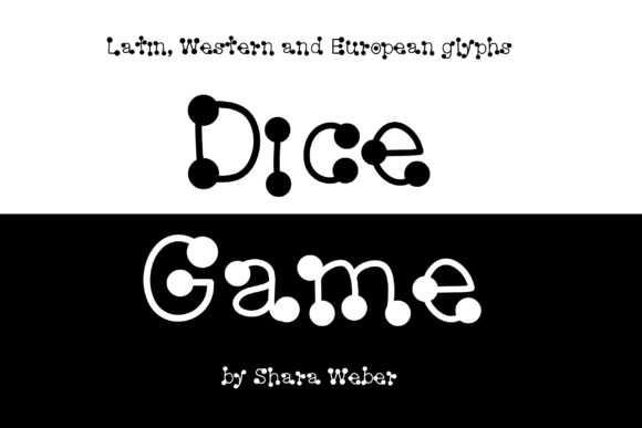 Dice Game: Playful Decorative Font for Creative Ideas