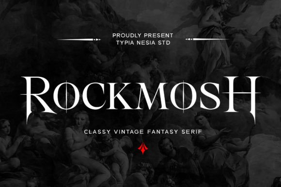 Discover the Dark Elegance of Rockmosh Font