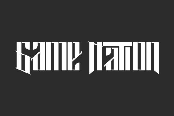 Game Nation: A Bold Blackletter Typeface