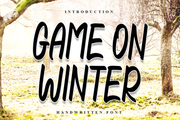 Game on Winter: A Cheerful Handwritten Font for Bold Designs