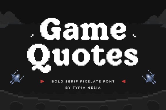 Game Quotes: A Retro Serif Font for Modern Design