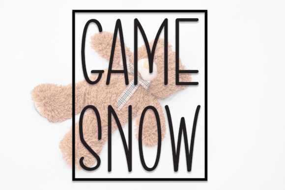 Game Snow: A Friendly Handwritten Font for Creative Projects