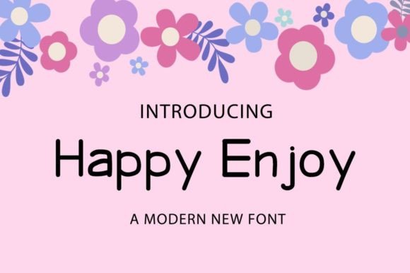 Happy Enjoy: A Charmed Display Font for Game Branding & Creative Projects