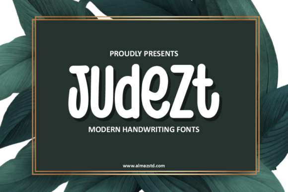 Judezt: A Handcrafted Font for Creative Projects