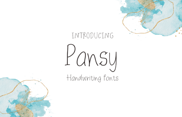Pansy: A Sweet, Friendly Handwritten Display Font