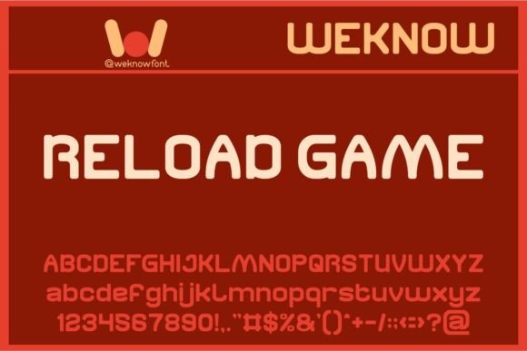 Reload Game: A Futuristic Font for Bold Designs