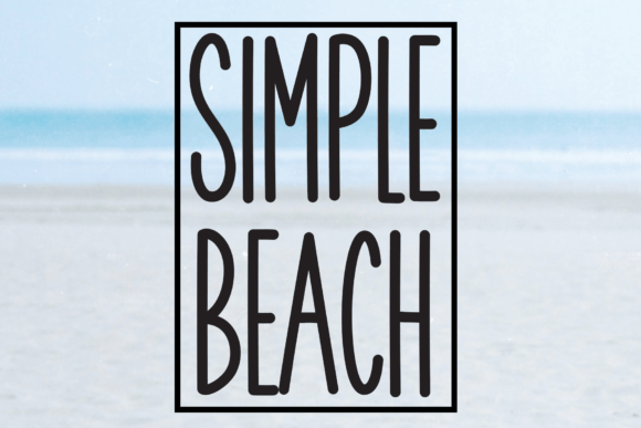 Simple Beach: A Charmed and Effective Display Font for Game Branding