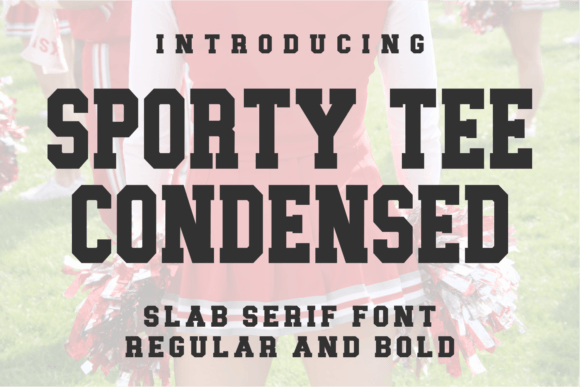 Sporty Tee Condensed: Bold Typography for Dynamic Designs