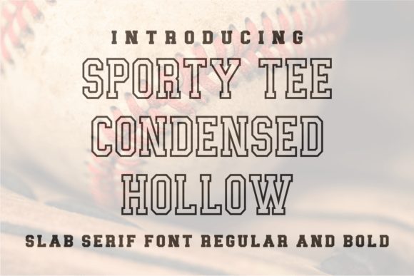 Sporty Tee Condensed Hollow: A Powerful Font for Dynamic Designs