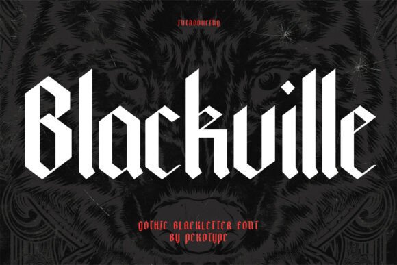 Unleash Dark Elegance: The Blackville Typeface