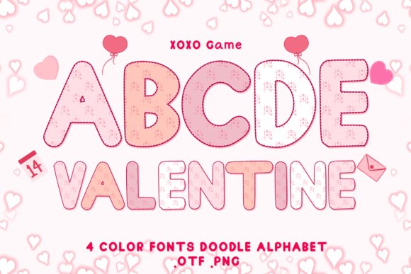 Xoxo Game: Adorable Color Fonts for Creative Designs